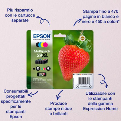 EPSON CART. INK CIANO 29XL SERIE FRAGOLA [C13T29924012]