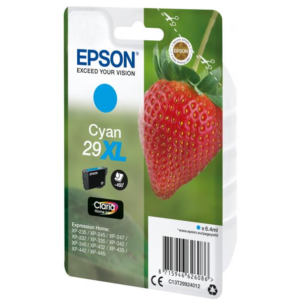 EPSON CART. INK CIANO 29XL SERIE FRAGOLA [C13T29924012]