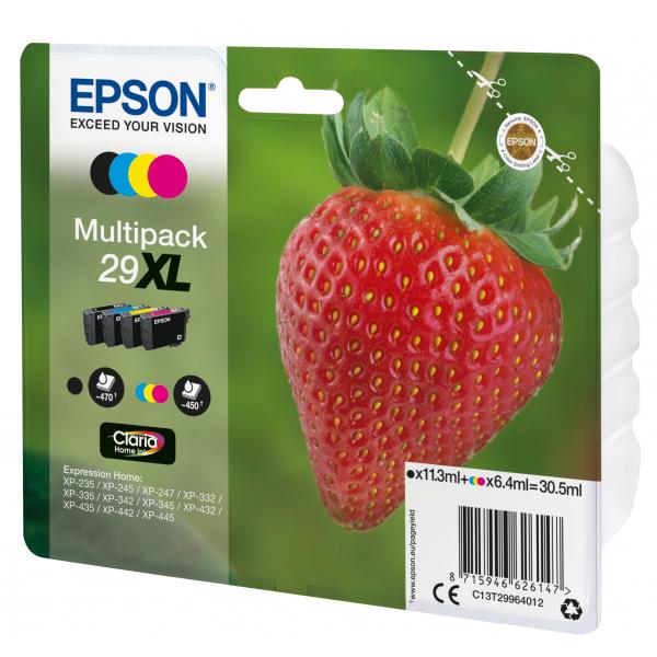 EPSON CART. INK MULTIPACK 29XL SERIE FRAGOLA (BK/C/M/Y) [C13T29964012]