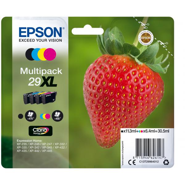 EPSON CART. INK MULTIPACK 29XL SERIE FRAGOLA (BK/C/M/Y) [C13T29964012]