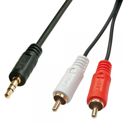 LINDY CAVO AUDIO STEREO 2XRCA M/M 3,5MM 2MT [35681]