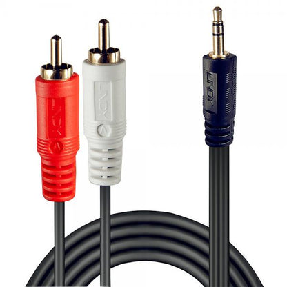 LINDY CAVO AUDIO STEREO 2X RCA MASCHIO/3.5MM MASCHIO, 5M [35683]