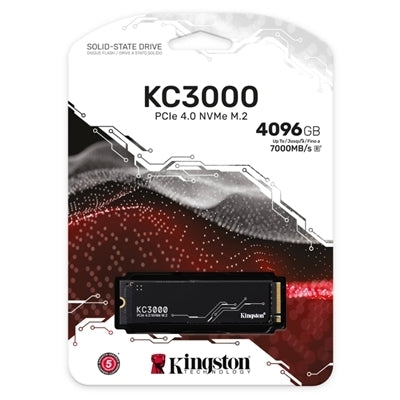 Kingston Technology 4096G KC3000 M.2 2280 NVMe SSD [SKC3000D/4096G]