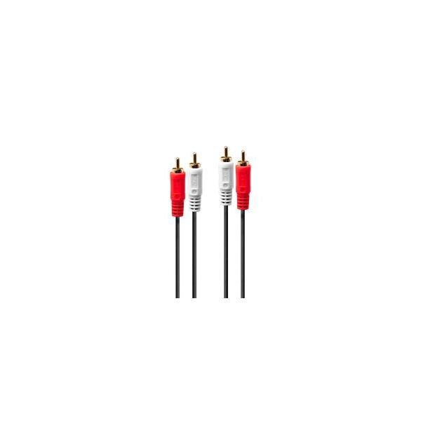 LINDY CAVO AUDIO STEREO 2X RCA MASCHIO/MASCHIO, 1M [35660]