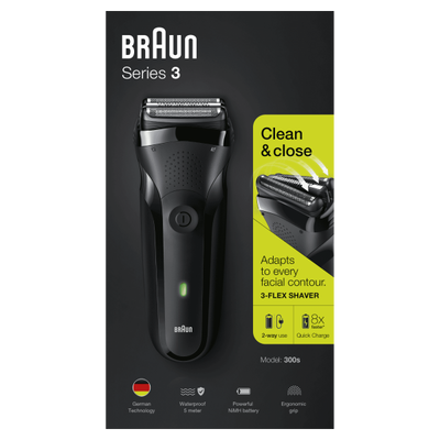 Braun Shaver Men Series 3-300s Black [S3-300S]