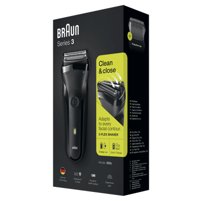 Braun Shaver Men Series 3-300s Black [S3-300S]