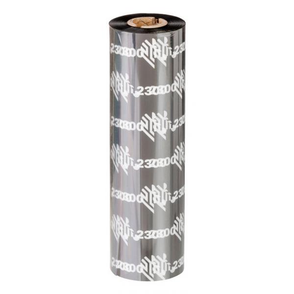 Zebra Ribbon - Black - Thermal Transfer, Direct Thermal - 84 mm x 74 m Ribbon Size - 12 / Pack [02300GS08407]