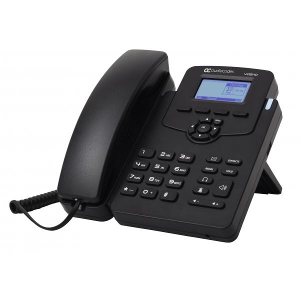 Audiocodes S4B 405HD IP-Phone PoE Black con alimentatore [UC405HDEPSG]