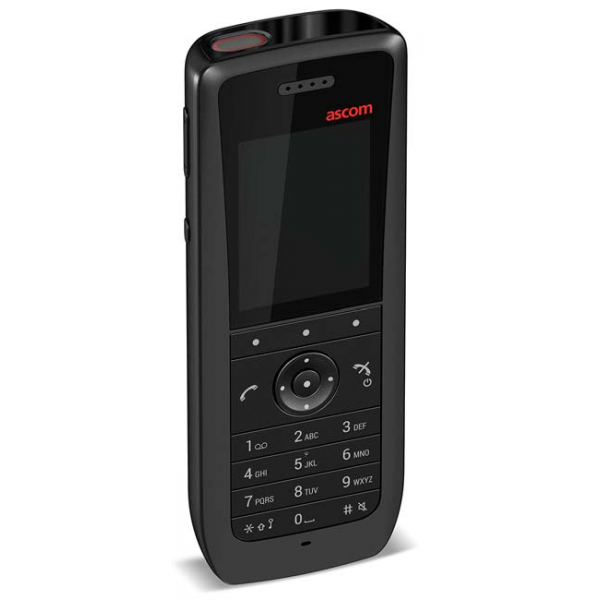 Ascom d63 Messenger, Black cordless DECT, display a colori, Bluetooth, messaggistica [DH7-ABAA]