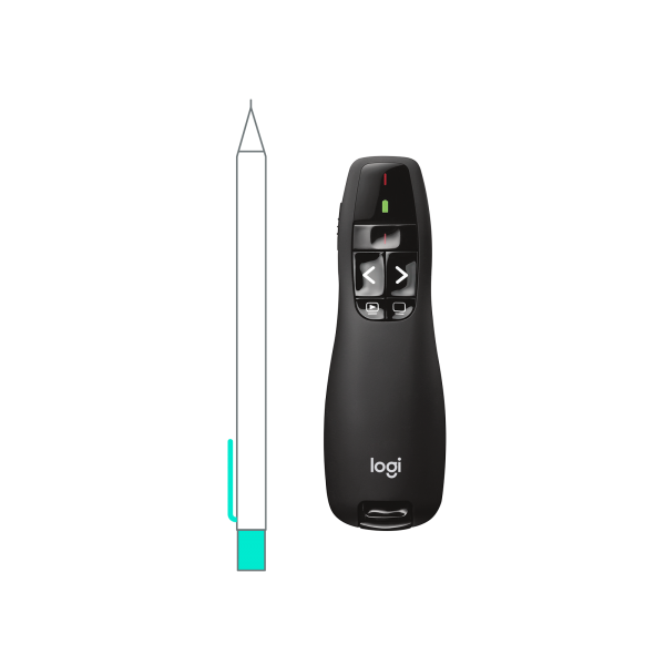 LOGITECH WIRELESS PRESENTER R400 - TELECOMANDO PRESENTAZIONI [910-001356]