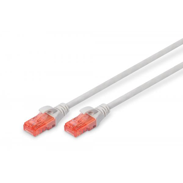 Digitus CAT 6 U-UTP patch cord - Cu - LSZH AWG 26/7 - length 0.50 m - Grey [DK-1617-005]