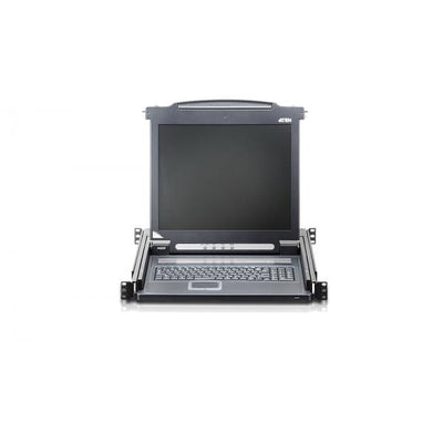 ATEN CL1000M-ATA-EG - Slideaway console 17" LCD TASTIERA INGLESE - PROMO FINO AD ESAURIMENTO SCORTE [CL1000M-ATA-EG]