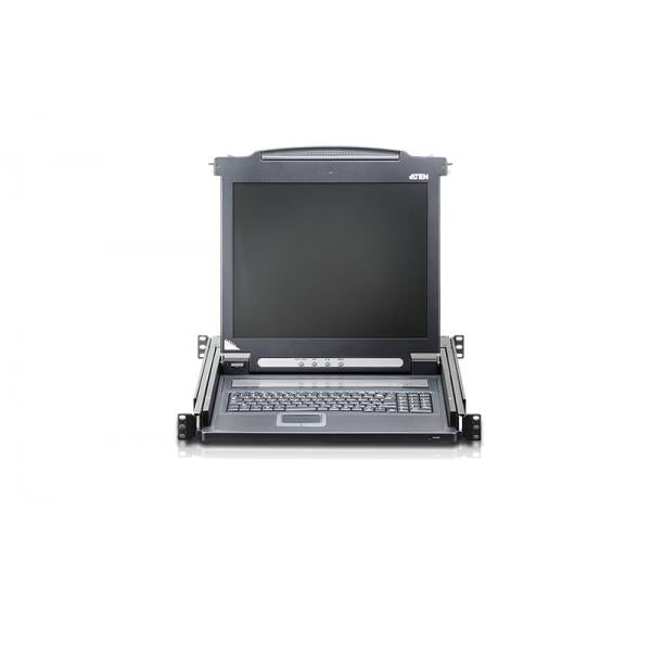 ATEN CL1000M-ATA-EG - Slideaway console 17" LCD TASTIERA INGLESE - PROMO FINO AD ESAURIMENTO SCORTE [CL1000M-ATA-EG]