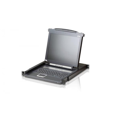 ATEN CL1000M-ATA-EG - Slideaway console 17" LCD TASTIERA INGLESE - PROMO FINO AD ESAURIMENTO SCORTE [CL1000M-ATA-EG]