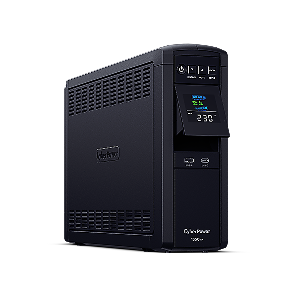 CYBER POWER UPS PURE SINEWAVE CP1350EPFCLCD LCD 1350VA/810W AVR USB 6xSCH [CP1350EPFCLCD]