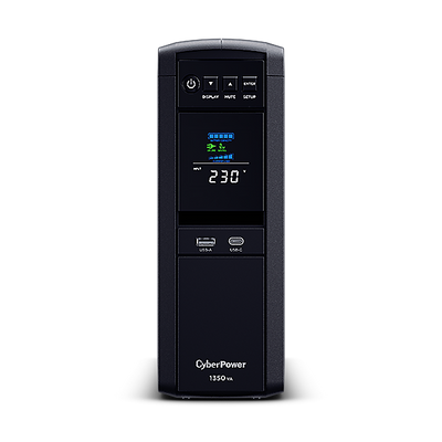 CYBER POWER UPS PURE SINEWAVE CP1350EPFCLCD LCD 1350VA/810W AVR USB 6xSCH [CP1350EPFCLCD]