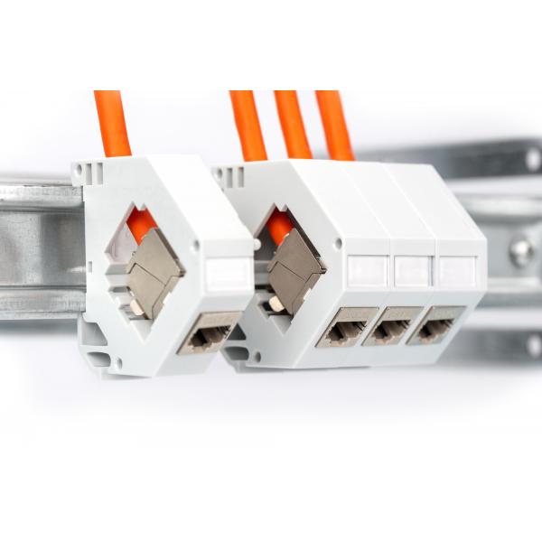 Digitus CAT 7 S-FTP installation cable - 1200 MHz Dca (EN 50575) - AWG 23/1 - 100 m drum - sx - orange [DK-1743-VH-1]