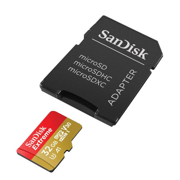 SanDisk Extreme 32 GB MicroSDHC UHS-I Classe 10 [SDSQXAF-032G-GN6MA]