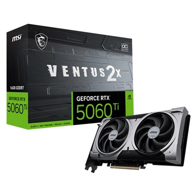 SVGA MSI GeForce RTX 5060 Ti 16G VENTUS 2X OC PLUS nVidia PcIe5.0 16GDDR7 128bit 2617Mhz 1xHDMI 3xDP 7680x4320 2slot []
