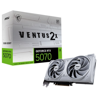 MSI GeForce RTX5070 VENTUS 2X OC White NVIDIA GeForce RTX 5070 12 GB GDDR7 [912-V532-004]