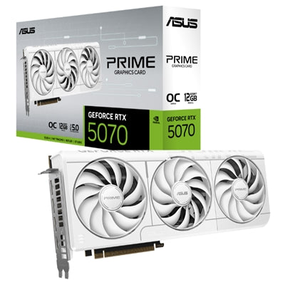 SVGA ASUS PRIME-RTX5070-O12G-WHITE nVidia 12GBDDR7 192bit 2587Mhz-o.c. PCIe5.0 1xHDMI 3xDP 7680x4320 2,5slot 90YV0M19-M0NA00 [90YV0M19-M0NA00]
