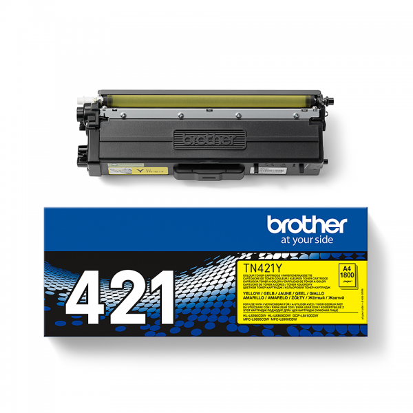 Brother TN421Y Toner Cartridge Yellow 1.800 pages for HLL8260CDW, L8360CDW [TN-421Y]