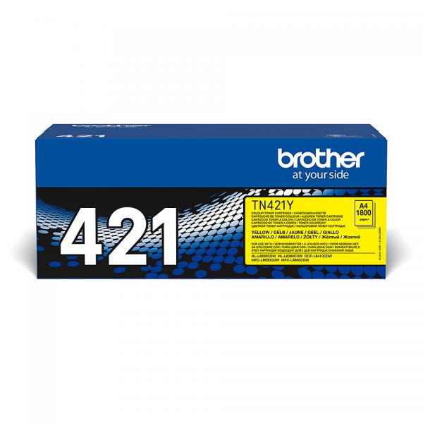 Brother TN421Y Toner Cartridge Yellow 1.800 pages for HLL8260CDW, L8360CDW [TN-421Y]