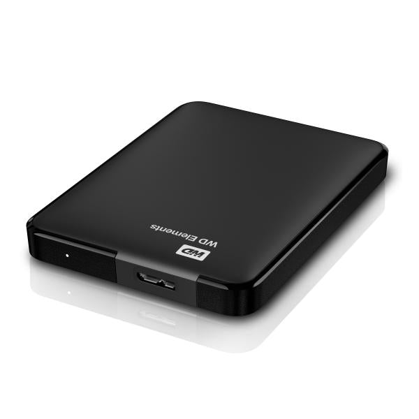 Western Digital Elements Portable disco rigido esterno 1 TB 2.5" Micro-USB B 3.2 Gen 1 (3.1 Gen 1) Nero [WDBUZG0010BBK-WESN]