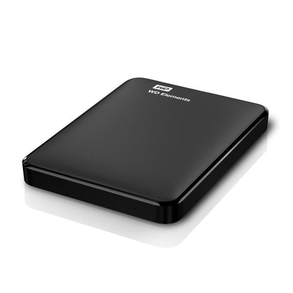 Western Digital Elements Portable disco rigido esterno 1 TB 2.5" Micro-USB B 3.2 Gen 1 (3.1 Gen 1) Nero [WDBUZG0010BBK-WESN]