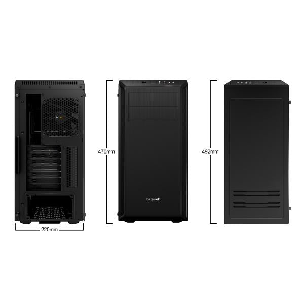 BE QUIET! CASE ATX PURE BASE 600 WINDOW, 7 HDD SLOT, 2XUSB3.0, 1XAUDIO I/O, BLACK [BGW21]