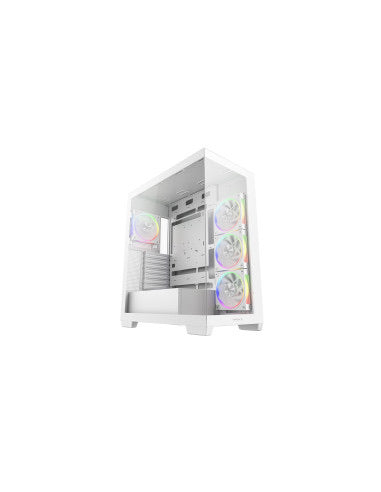 DEEPCOOL CASE MID TOWER CG580 4F WH V2 WHITE 2TG 4x120 PWM+ARGB FAN [R-CG580-WHADA4-G-2]