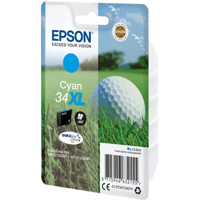 EPSON CART. INK CIANO 34XL SERIE PALLINA DA GOLF [C13T34724010]