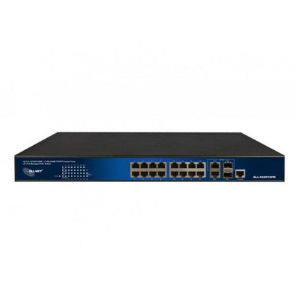 Allnet ALL SG8918PM, Switch full managed 16 porte Gigabit HPoE + 2 porte Combo Giga [ALL-SG8918PM]