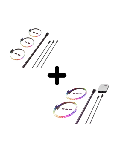 HYTE BUNDLE LED LS10 3 pack nero +LS30B2NP 2 pack [BUNDLELS10]