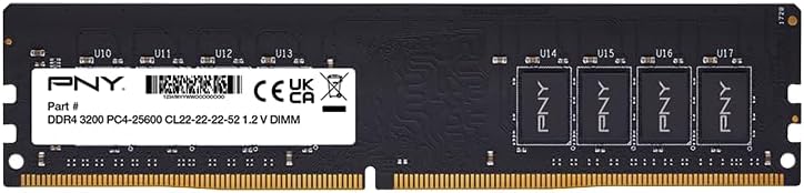 PNY MEMORIA RAM 8GB DIMM DDR4 3200MHZ [MD8GSD43200-SB]