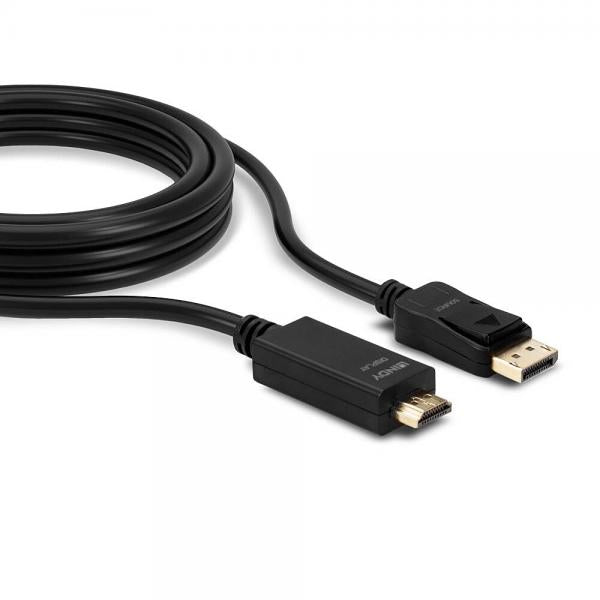 LINDY No. 36922 - Cavo adattatore da Display Port a HDMI 4K30Hz, 2m [LIN-36922]