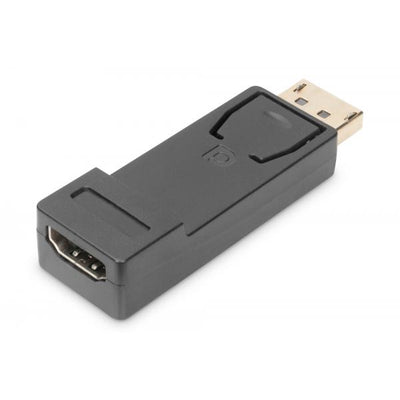 Digitus DisplayPort adapter - DP - HDMI type A M/F - w/interlock - DP 1.1a - Full HD - Black [DB-340602-000-S]