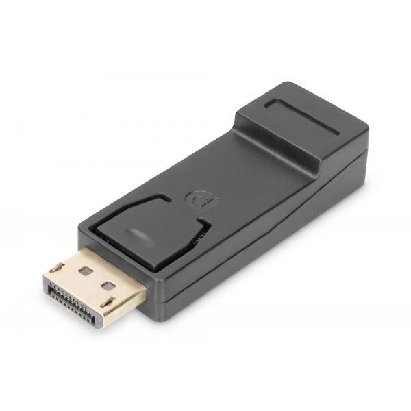 Digitus DisplayPort adapter - DP - HDMI type A M/F - w/interlock - DP 1.1a - Full HD - Black [DB-340602-000-S]