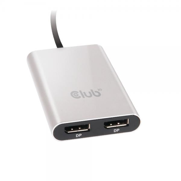 CLUB3D ADAPTER TYPE C TB3 TO 2X DISPLYPORT P 4K 60HZ [CSV-1577] 