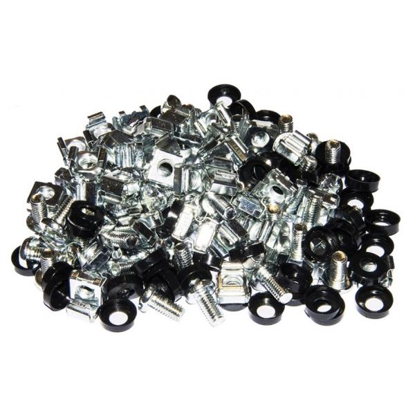 KIT 50 VITI, DADI E RONDELLE PER INSTALLAZIONI SU ARMADI RACK 19" COLORE ZINCO [LKKIT50VZ]