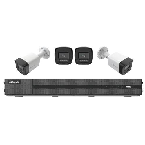 EZVIZ X5K+H3K(4K) POE NVR KIT COLLEGA FINO A 8-CH 4K TELECAMERE IP, POE. VISIONE NOTTURNA A COLORI, [370700002]