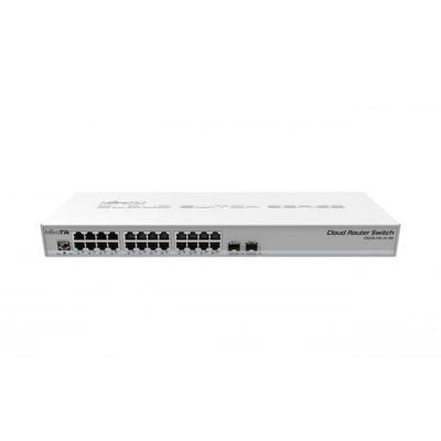 MikroTik, Cloud Router Switch 326, 24G, 2S+RM with RouterOS L5, 1U rackmount enclosure [CRS326-24G-2S+RM]
