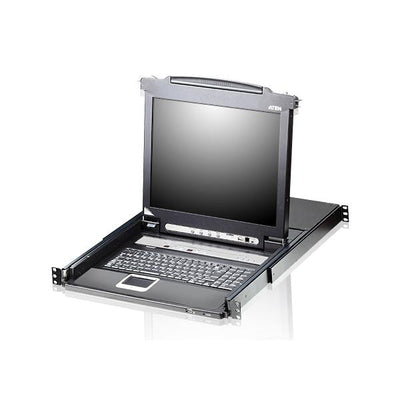 Aten 8-Port 17" LCD KVM Switch (USB - PS/2 VGA) with USB Peripheral port TASTIERA ITALIANA [CL5708M-ATA-ITG]