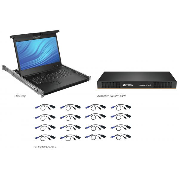 Vertiv Avocent 16 Computer - 47 cm (18,5") LED - UXGA - 1600 x 1200 - 16:9Porta PS/2USBVGA - Tastiera - TouchPad - 120 V AC, 230 V AC Input Voltage - 1U Alto - PC [LRA185KMM16D-001]