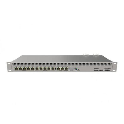 MikroTik, RB1100AHx4 Dude Edition, RB1100AHx4 Powerful 1U rackmount router with 13x Gigabit Ethernet ports, 60GB M.2 drive for Dude database [RB1100Dx4]