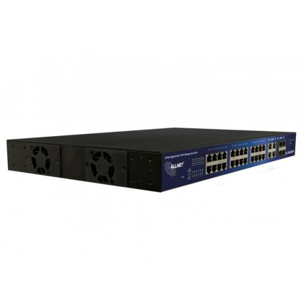 Allnet ALL SG8428PM, Switch smart managed 24 Port Gigabit PoE AT + 4x SFP, PoE 390W [ALL-SG8428PM]