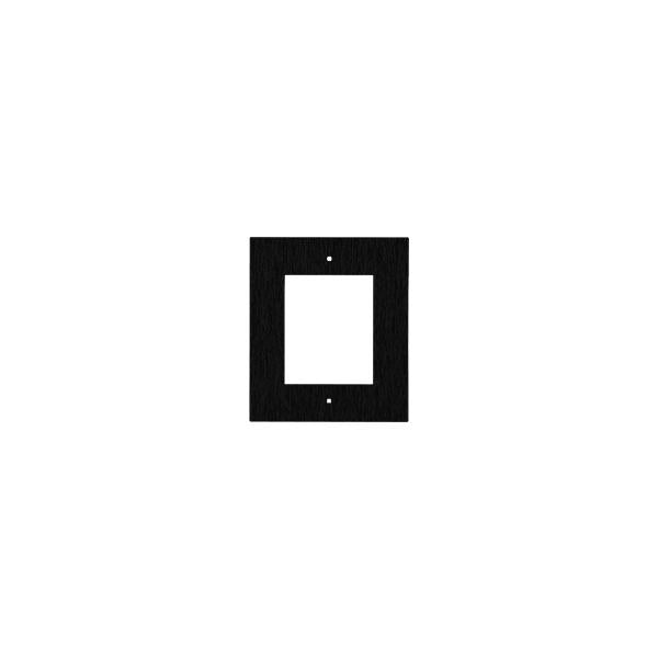 2N flush installation frame for 1 module - black (must be together with 9155014) [9155011B]