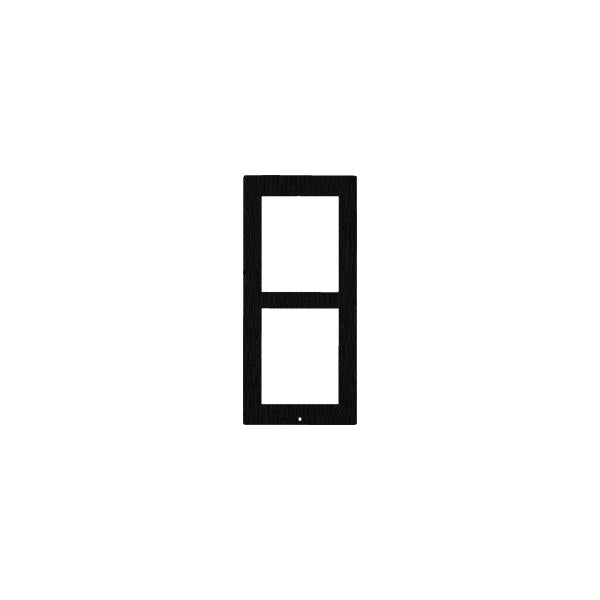 2N IP Verso - cornice per installazione a parete, 2 moduli - nero [9155022B]