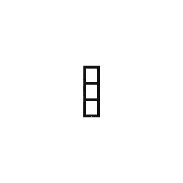 2N IP Verso - Frame for surface installation, 3 modules - black [9155023B]