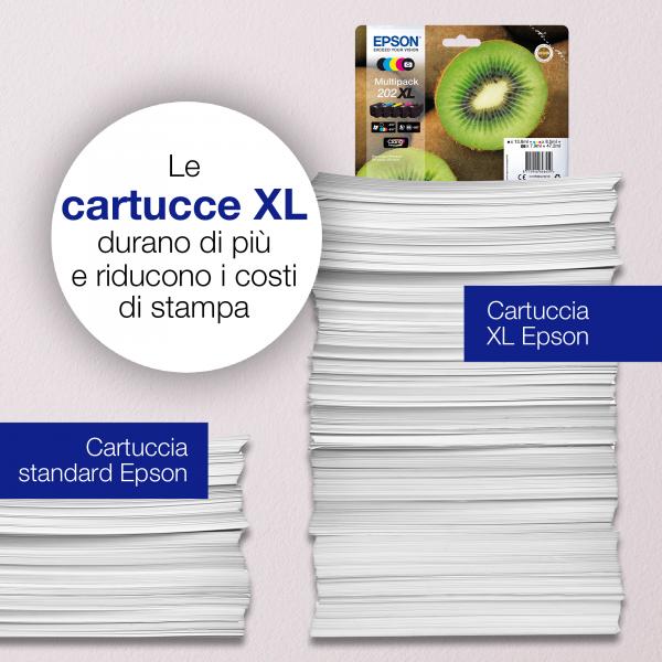 EPSON CART INK CIANO 202XL KIWI CONF SINGOLA AD ALTA CAPACITA [C13T02H24010]